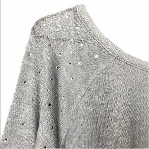 VS PINK rhinestone sheer knit sweater